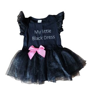 Ella Jackson "My little Black Dress" Bodysuit Dress Size 18-24 months